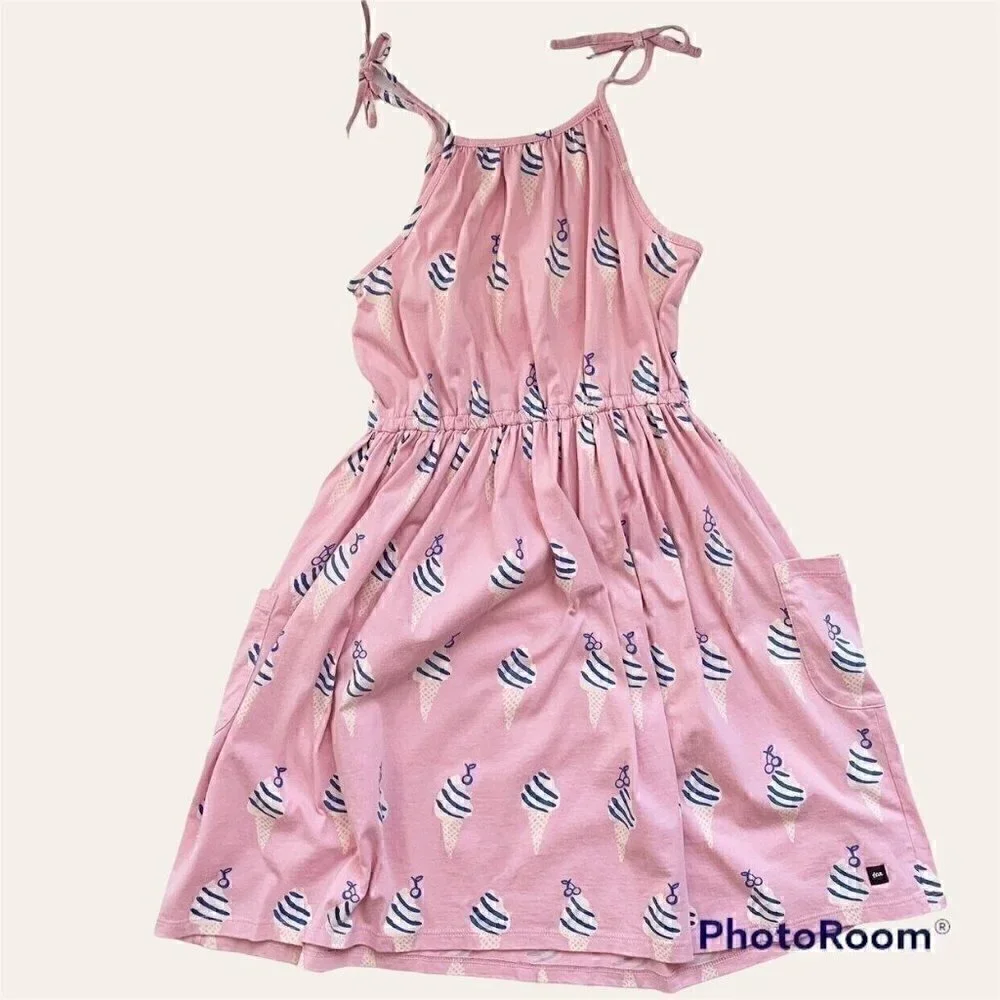 NWT Tea Collection Pink Ice cream Dress, 12 Years